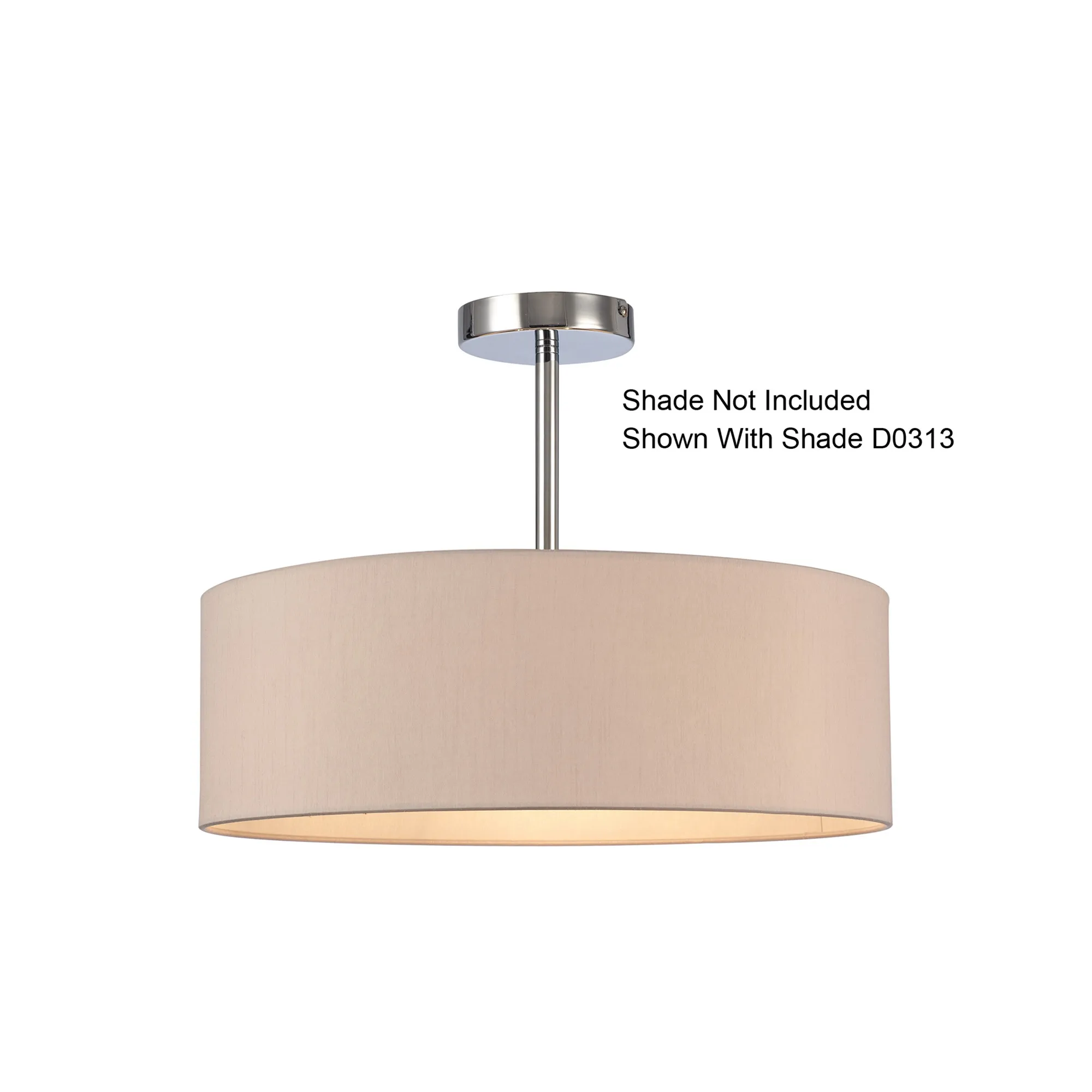 Baymont Semi Flush 3 Light Polished Chrome D0336  Deco Baymont PC